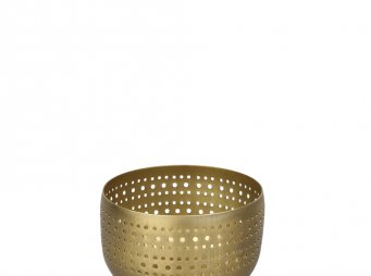 AK.JFA65004010 METAL GOLD TEALIGHT 11*11*7 CM